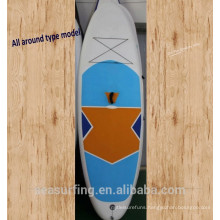 2017 all around blue & white wide stable model PVC inflatble paddle board